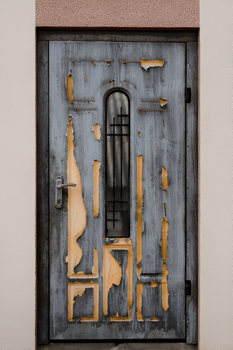 warped door